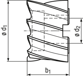 technische Zeichnung Fraeser RG40-10C