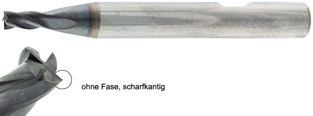 VHM Schaftfräser lang scharfkantig ohne Fase 19272