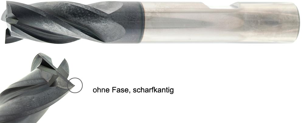 VHM Schaftfräser lang scharfkantig ohne Fase 19272