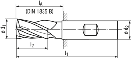 technische Zeichnung Fraeser RG13-44