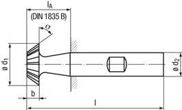 technische Zeichnung Fraeser RG32-18