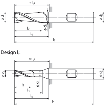 technische Zeichnung langlochfräser rg25-11a